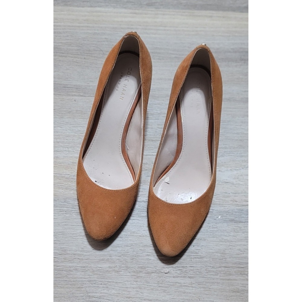 Cole Haan Women's Vivica Tan‎ Suede Pointed Toe Pumps Size 6.5 B W06542